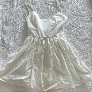 Hello Molly White Spaghetti Strap open back Dress size XL US 10